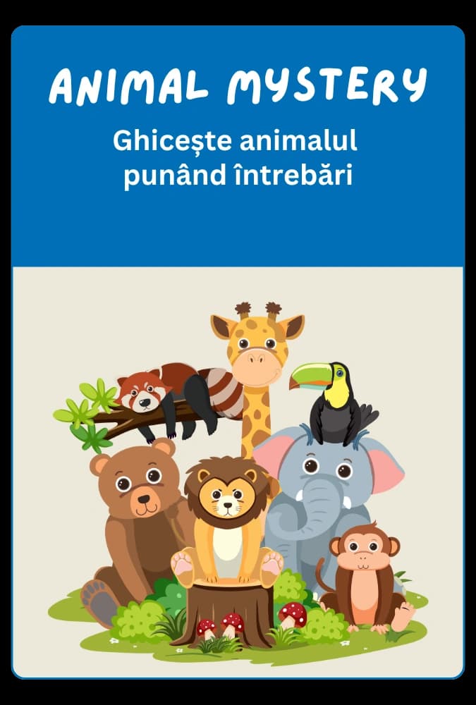 Joc engleză: Animal Mystery