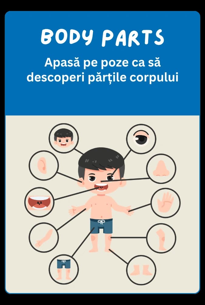 Joc engleză: Body Parts