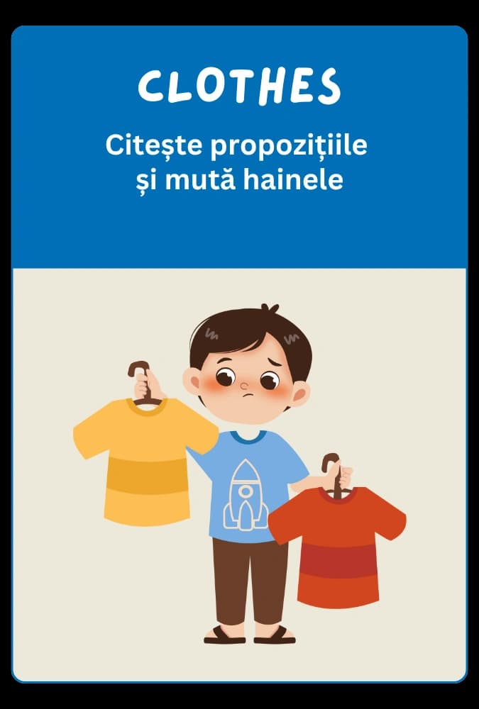 Joc engleză: Clothes Game