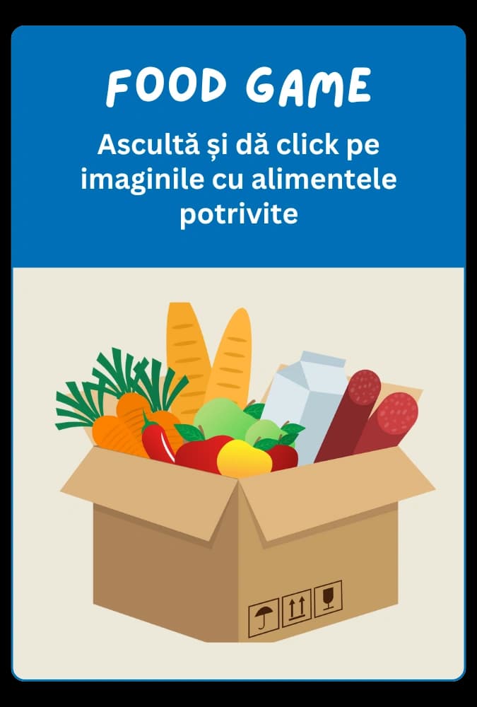 Joc engleză: Food Game