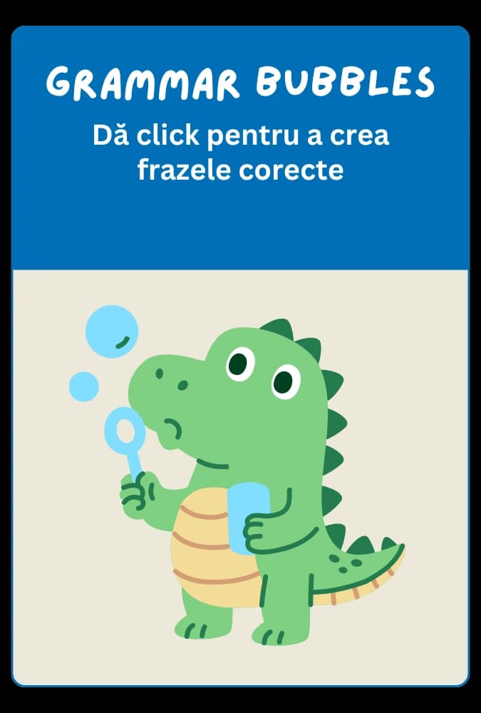Joc engleză: Grammar Bubbles