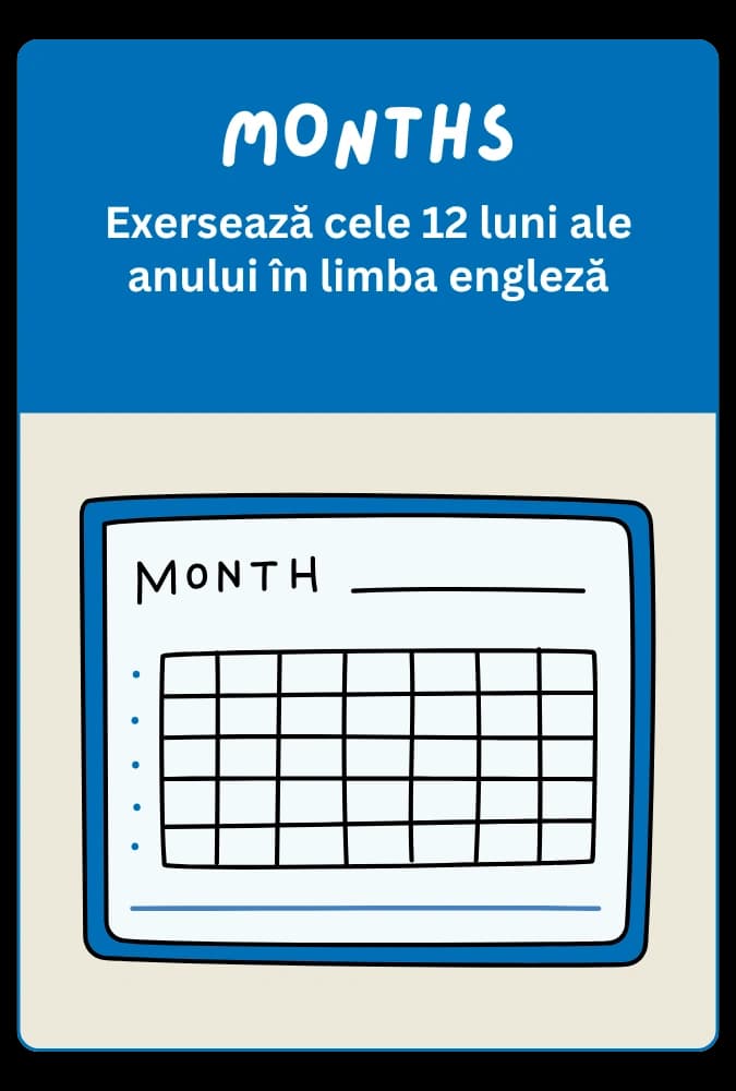 Joc engleză: Months